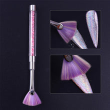 Load image into Gallery viewer, Rhinestone Handle Nail Brush Gradient Dust,Glitter &amp; Powder Remover
