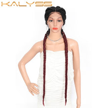 Load image into Gallery viewer, Kalyss 36 Inches  Extra Long 360 Lace Braided Wigs
